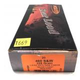 Box of .460 S&W 325-grain lead WFN "Bear Loads",
