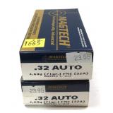 x2- Boxes of .32 Auto 71-grain FMC Magtech