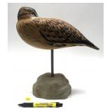 Ed Fiorino wooden carved sleeper shorebird
