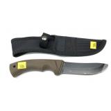 Whitetails Unlimited hunting knife with sheath