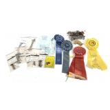 Lot, assorted decoy eyes/parts and decoy contest