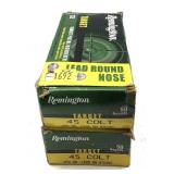 x2- Boxes of .45 Colt 250-grain RN Remington