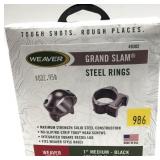 Weaver 1" Grand Slam steel rings , 49302