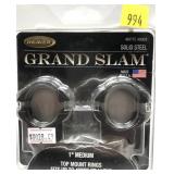 Weaver 1" med. grand slam top mount rings, 49303