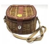 Vintage fishing creel style purse