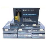 x9- Boxes of .30-06 SPRG 150-grain FMJ PPU