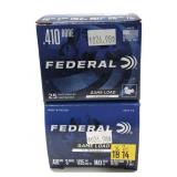 x2- Boxes of .410 Ga. 3" No. 7.5 shot Federal