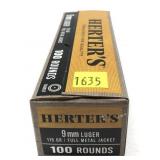 Box of 9mm Luger 115-grain Herter