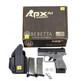 Beretta APX-A1 Carry 9mm Semi-Auto Pistol, 3"