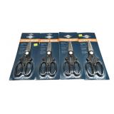 Lot, 4 Diamondcut kitchen shears in packages