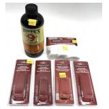 Lot, gun cleaning items includes Hoppe