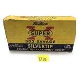 Vntage box of .303 Savage 190-grain Silvertip