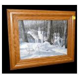 Framed Jack Paluh canvas print, frame size: