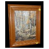 Framed Jack Paluh canvas print, frame size: