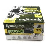 Box of 12 Ga. 2.75" Remington 00 buckshot,