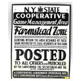 NY State Cooperative Game Management Area tin