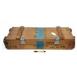 Wooden ammo crate, 34" L x 11" W x 7" H -LOCAL