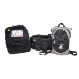 Lot, Shooters Gear range bag and 2 small backpacks