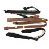Lot, 2 leather slings and camo sling