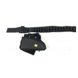 Lot, shotgun shell cartridge belt and holster