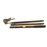 Wooden 3-piece cleaning rod
