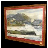 Framed Griff Teller Pennsylvania Railroad, 1949
