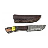 Custom handmade Damascus steel blade knife with