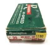 Box of .35 REM 200-grain SP Remnigton cartridges,