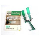 Lot, RCBS double powder measure on stand with 2