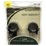 Weaver 1" low top mount scope rings, 49030