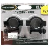 Weaver 1" med classic scope rings, 49196