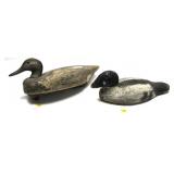 Lot, 2 early decoys, cork bodies