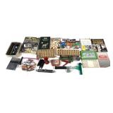 Lot, reloading books and assorted tools and