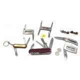 Lot, assorted advertising pocket knives, Swiss