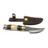 Custom handmade Damascus steel blade knife with