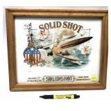 "Solid Shot" framed print, 12 1/2" x 15 1/2"
