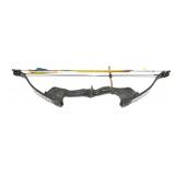 Seneca youth compound bow with 3 wooden arrows