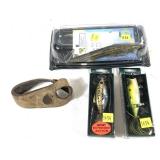 Lot, 2 Moto Minnow and Chug lures, vintage