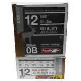x2- Boxes of 12 Ga. 2.75" 0 buckshot Aquila shot