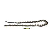 Vintage Sleigh Bells. 76" L., 30 brass bells