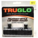 Tru Glo picatinny style 1/2" riser mount