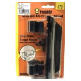 Ironsighter see-thru mount for M16 and AR15