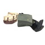 Lot, vintage L.L. Bean leather and canvas pack