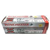 Box of 100 rounds 20 Ga. 3" No. 4 steel Winchester