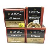 x4- Boxes of .410 Ga. 2.5" No. 4 shot Federal