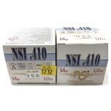 x2- Boxes of .410 Ga. 2.5" No. 6 NSI shot shells,