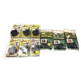 Lot, 9 Butler Creek flip-open scope covers, 12 OBJ
