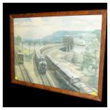 Framed Griff Teller 1953 Pennsylvania Railroad