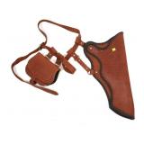 Custom embossed leather arrow quiver with