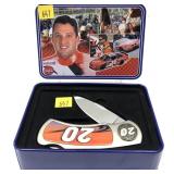 NASCAR #20 Tony Stewart folding knife in tin